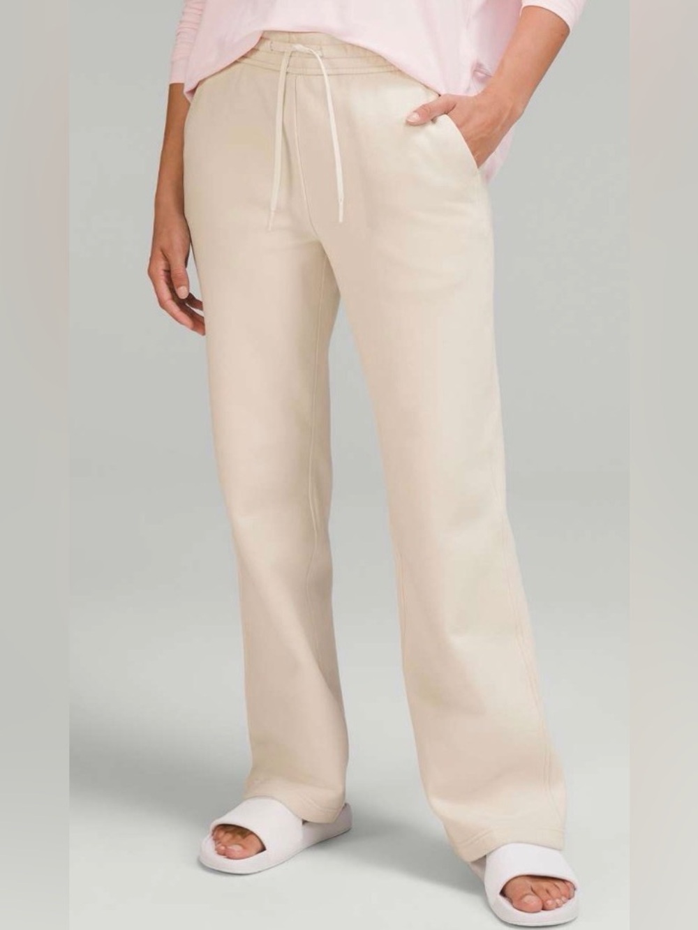 Lululemon Loungeful Straight Leg Pants White Opal Size 10